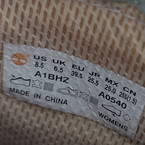 Timberland Limited Edition Women's Floral Boots Workboots Size 8.5 - Picture 12 of 12